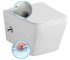 SAPHO - PORTO CLEANWASH závesná WC misa Rimless, integrovaná batéria a bidetová spŕška 36x52cm, biela PZ102RX