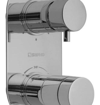 SAPHO - RHAPSODY podomietková sprchová termostatická batéria, 3 výstupy, chróm 5592T