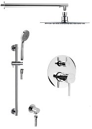 SAPHO SAPHO - RHAPSODY podomietkový sprchový set s pákovou batériou, 2 výstupy, posuvný držiak sprchy, chróm 5583Q-02
