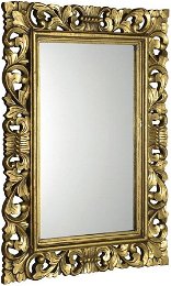 SAPHO - SCULE zrkadlo v ráme, 80x120cm, zlatá IN316