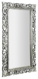 SAPHO - SCULE zrkadlo v ráme, 80x150cm, strieborná IN334