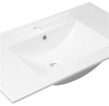 SAPHO - SLIM keramické umývadlo 90x46cm, biela 1601-90