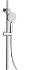 SAPHO - Sprchový stĺp pre nástennú batériu, pevná a ručná sprcha, guľatý, chróm 1202-30