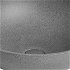 SAPHO - TURF betónové umývadlo na dosku vrátane výpuste, priemer 44cm, čierny granit AR436