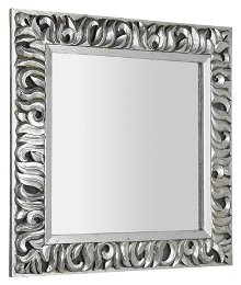 SAPHO - ZEEGRAS zrkadlo v ráme, 90x90cm, strieborná IN401