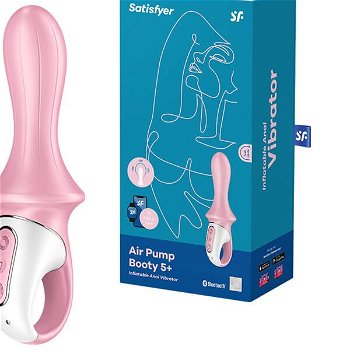 Satisfyer Air Pump Booty 5 Connect App red