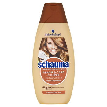 Schauma Šampón s bambuckým maslom a kokosovými výťažky Repair & Care (Shampoo) 400 ml