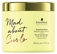 Schwarzkopf Professional Intenzívna hydratačná maska pre kučeravé vlasy Mad abouth Curl s (Superfood Mask) 650 ml