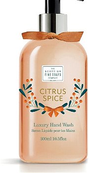 Scottish Fine Soaps Hand Wash 300ml Pump with Bow citrus spice
