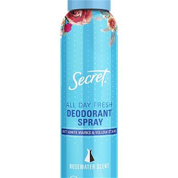Secret Dezodorant v spreji All Day Fresh Rosewater Scent 150 ml