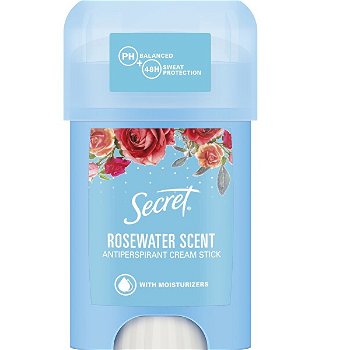 Secret Tuhý krémový antiperspirant Rosewater Scent 40 ml
