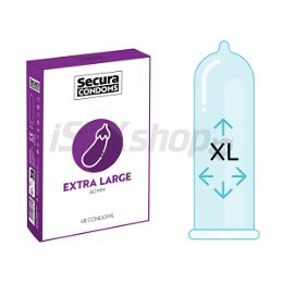 Secura Extra Large 60 mm XL kondómy 48 ks