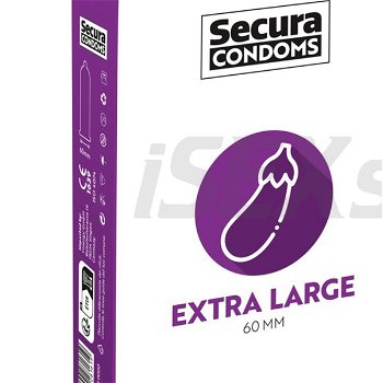 Secura Extra Large 60 mm XL kondómy 48 ks