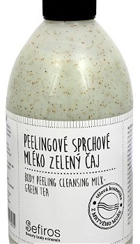 Sefiros Peelingové sprchové mlieko Zelený čaj (Body Peeling Cleansing Milk) 500 ml