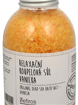 Sefiros Relaxačná kúpeľová soľ Vanilka (Original Dead Sea Bath Salt) 500 g
