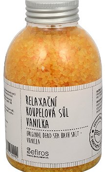 Sefiros Relaxačná kúpeľová soľ Vanilka (Original Dead Sea Bath Salt) 500 g