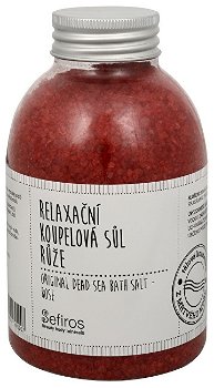 Sefiros Relaxačné kúpeľová soľ Ruža (Original Dead Sea Bath Salt) 500 g