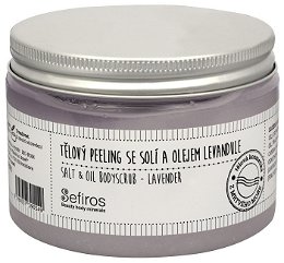 Sefiros Tělový peeling so soľou a olejom Levanduľa (Salt & Oil Bodyscrub) 300 ml