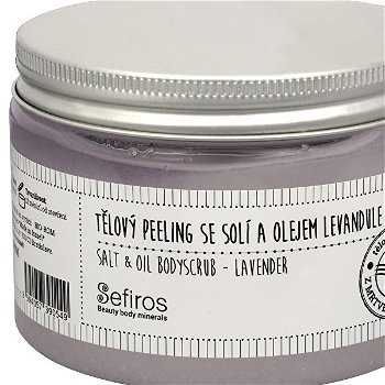 Sefiros Tělový peeling so soľou a olejom Levanduľa (Salt & Oil Bodyscrub) 300 ml
