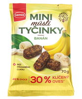 Semix Mini müsli tyčinky s banánmi bez lepku 70 g