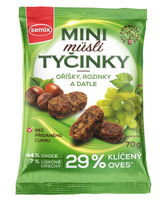 Semix Mini müsli tyčinky s orieškami bez lepku 70 g