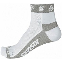 Sensor RACE LITE Cyklistické ponožky, biela, veľkosť