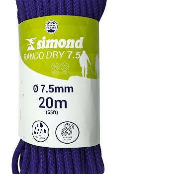 SIMOND Lano Rando Dry 7,5 mm 20 M