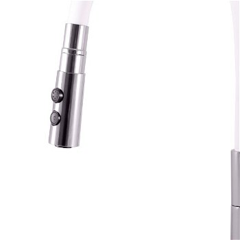 SLEZAK-RAV SLEZAK-RAV - Vodovodné batérie drezová s flexibilným ramienkom so sprchou AMUR, Farba: chróm / biela, Rozmer: 1/2 &#39;&#39; AM719.5 / 12B
