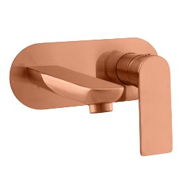 SLEZAK-RAV - Vodovodná batéria umývadlová vstavaná NIL - zlatá ružová - kartáčovaná, Farba: ZLATÁ RUŽOVÁ - kartáčovaná , Povrchová úprava: PVD NL135ZRK