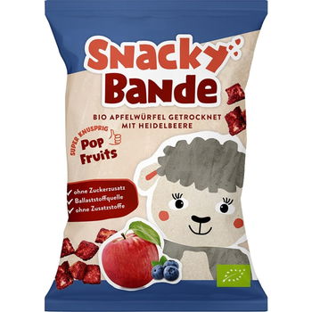 Snacky Bande Jablčné kocky čučoriedka BIO 14 g