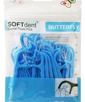 SOFTdent Butterfly Dentálne špáradlá 50 ks