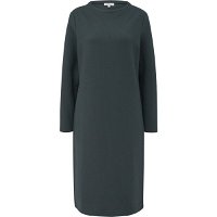 s.Oliver RL LONG SLEEVE DRESS NOOS Midi šaty, tmavo zelená, veľkosť