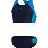Speedo COLOURBLOCK SPLICE 2 PIECE Dámske dvojdielne plavky, tmavo modrá, veľkosť