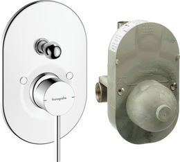 Sprchová a vaňová batéria Hansgrohe Zesis S vrátane podomietkového telesa chróm 74418000