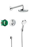 Sprchová batéria Hansgrohe Ecostat vrátane podomietkového telesa chróm 27295000