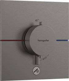 Sprchová batéria Hansgrohe ShowerSelect Comfort E bez podomietkového telesa kartáčovaný čierny chróm 15575340
