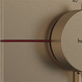 Sprchová batéria Hansgrohe ShowerSelect Comfort Q bez podomietkového telesa kartáčovaný bronz 15589140