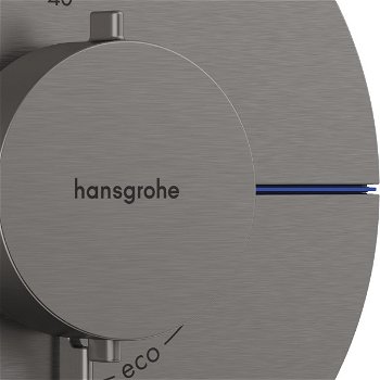 Sprchová batéria Hansgrohe ShowerSelect Comfort S bez podomietkového telesa kartáčovaný čierny chróm 15553340