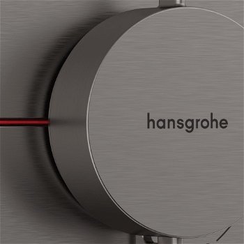Sprchová batéria Hansgrohe ShowerSelect Comfort S bez podomietkového telesa kartáčovaný čierny chróm 15559340