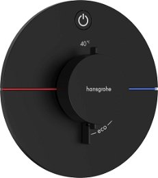 Sprchová batéria Hansgrohe ShowerSelect Comfort S bez podomietkového telesa matná čierna 15553670