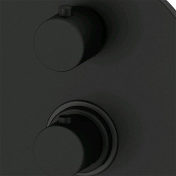 Sprchová batéria Paffoni Light vrátane podomietkového telesa čierna matná LIQ018NO