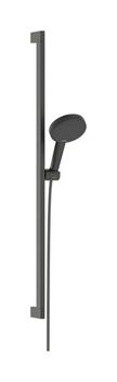 Sprchový set Hansgrohe Raindance Alive Select S kartáčovaný čierny chróm 24601340