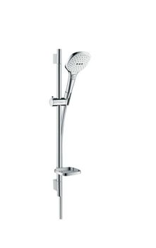 Sprchový set Hansgrohe Raindance Select E na stenu s mydlovničkou biela / chróm 26622400