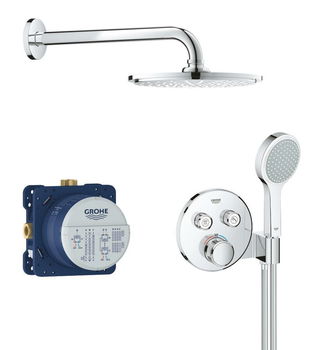 Sprchový systém Grohe GROHTHERM SMARTCONTROL pod omietku s termostatickou batériou chróm 34743000