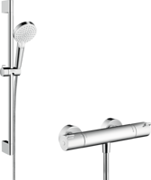 Sprchový systém Hansgrohe Crometta s termostatickou batériou biela/chróm 27812400