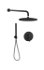 Sprchový systém Paffoni Light vrátane podomietkového telesa čierna SIKOBPPSET2NO