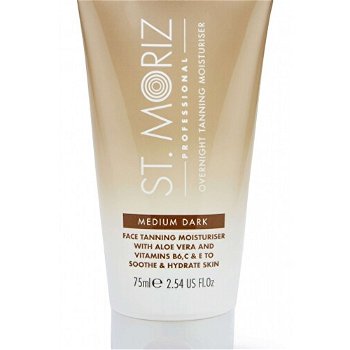 St. Moriz Hydratačný samoopaľovací nočný pleťový krém Professional (Overnight Tanning Moisturiser Medium Dark) 75 ml
