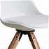 Štýlová otočná stolička, biela, ETOSA