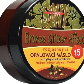Sun Opaľovacie maslo Argan bronzer glitter OF 15 200 ml