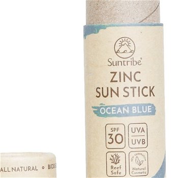 Suntribe Prírodná opaľovacia tyčinka so zinkom SPF 30 morská modrá 30 g